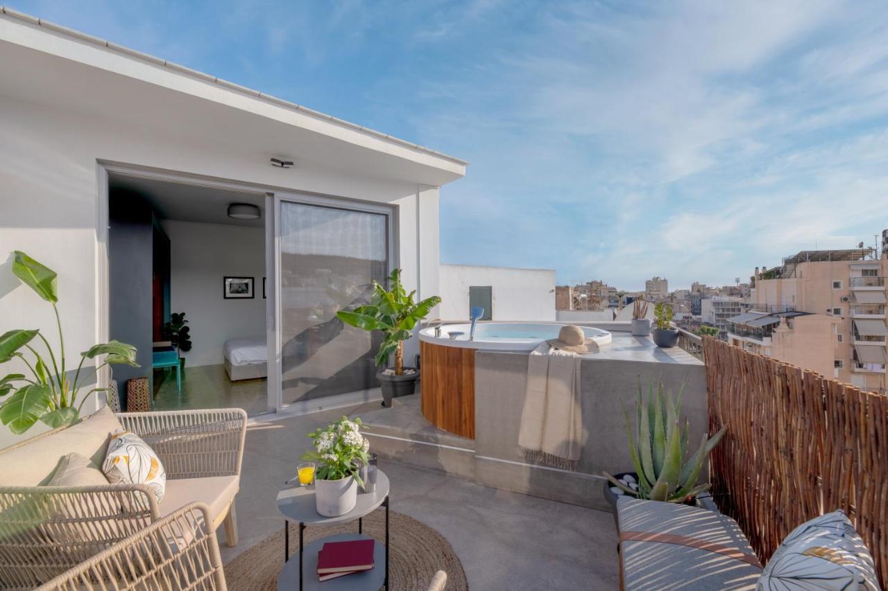Topfloor Getaway Balcony&Hot Tub+Acropolis View Athen Eksteriør bilde